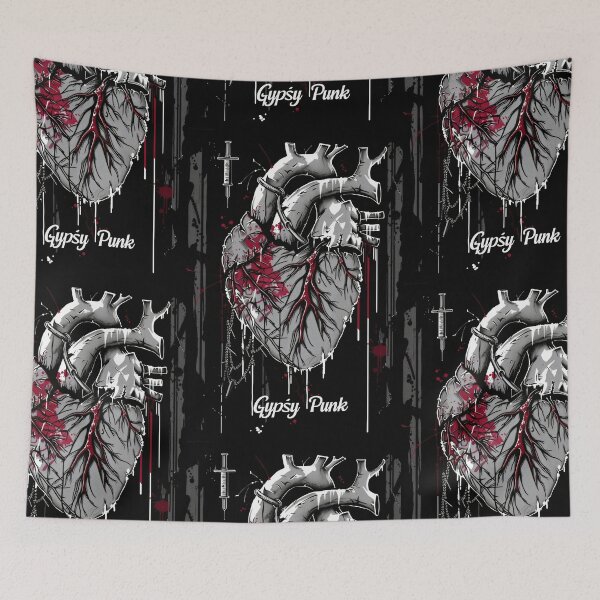 Item preview, Gothic Heart “Gypsy Punk” with Retrofuturistic Font designed and sold by Piotrek0001.