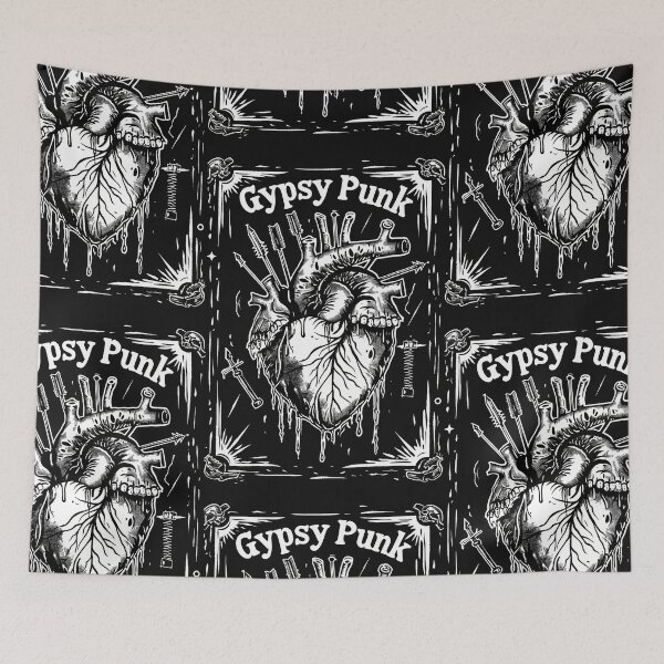 Item preview, Gothic Heart “Gypsy Punk” with Retrofuturistic Font designed and sold by Piotrek0001.