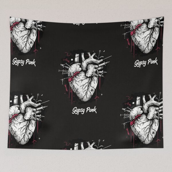 Item preview, Gothic Heart “Gypsy Punk” with Retrofuturistic Font designed and sold by Piotrek0001.