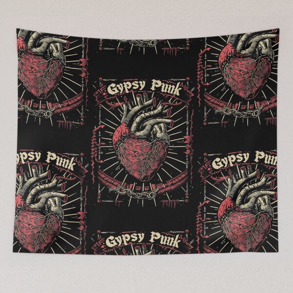 Item preview, Gothic Heart “Gypsy Punk” with Retrofuturistic Font designed and sold by Piotrek0001.