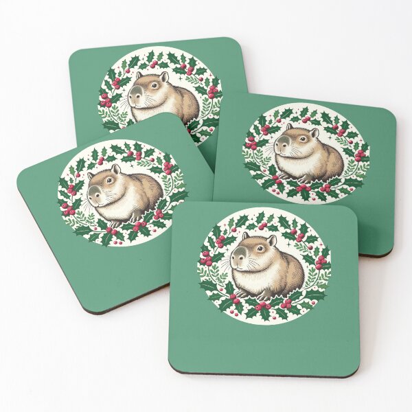 Item preview, Capybara Christmas designed and sold by FrictionMaxxing.