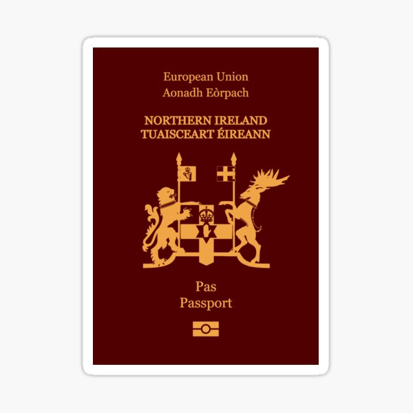 Item preview, Northern Ireland passport designed and sold by Travellerz.