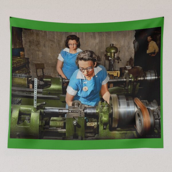 Item preview, Machinist - Lathe - Keep 'em rolling 1942 designed and sold by Mike Savad Photography.