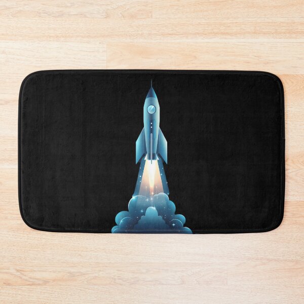 Item preview, Space Voyage: Minimalist Rocket Ship Art designed and sold by AI-Only Creations.