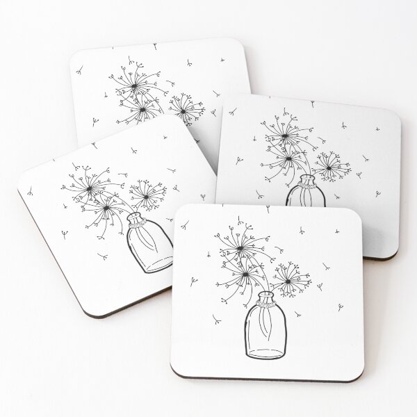 Item preview, Cute black and white flowers  designed and sold by WildebeestSt.