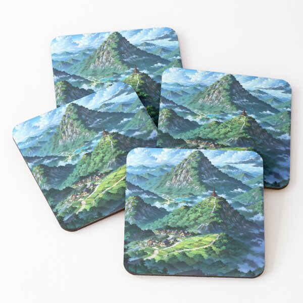 Item preview, Mystic Mountain Haven: Anime-Inspired Paradise designed and sold by StellarDreamer.