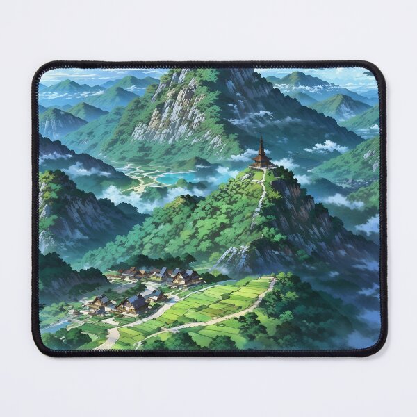 Item preview, Mystic Mountain Haven: Anime-Inspired Paradise designed and sold by StellarDreamer.