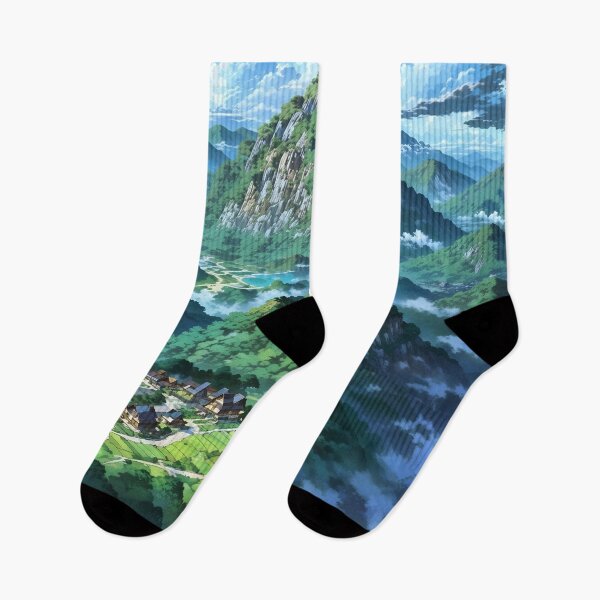 Item preview, Mystic Mountain Haven: Anime-Inspired Paradise designed and sold by StellarDreamer.