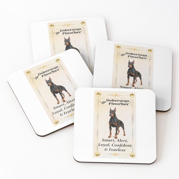 Item preview, Doberman Pinscher Tarot Card beige background designed and sold by hotfromaz.