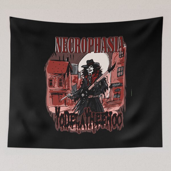 Item preview, Necrophasia Mock Death Metal Band of Yodeling Cowboy Vampire designed and sold by Michael Stewart.