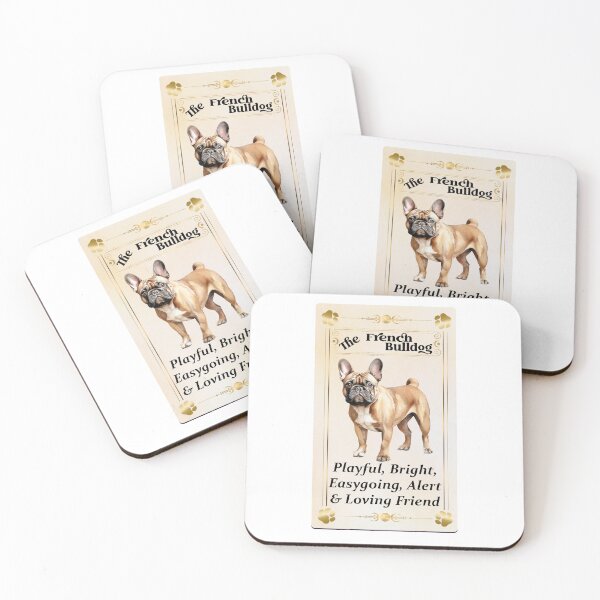 Item preview, French Bulldog Tarot Card beige background designed and sold by hotfromaz.