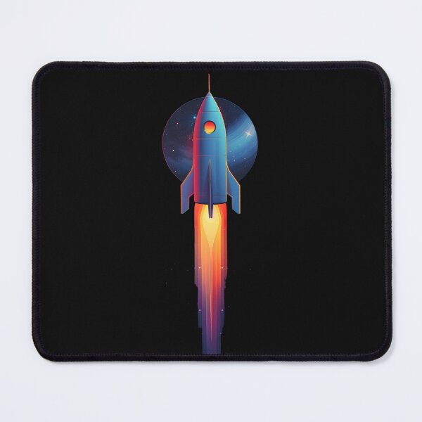 Item preview, Galactic Explorer: Minimalist Rocket Ship designed and sold by AI-Only Creations.