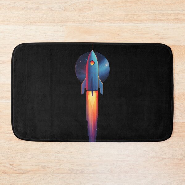 Item preview, Galactic Explorer: Minimalist Rocket Ship designed and sold by AI-Only Creations.