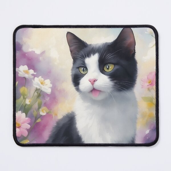 Item preview, Cute black and white cat  designed and sold by Neranchara.
