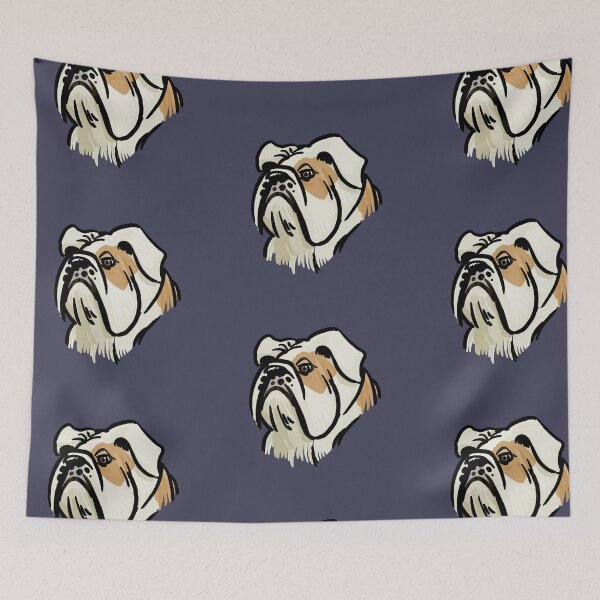 Item preview, Cartoon Face of an English Bulldog Dog designed and sold by CreateForDogs.