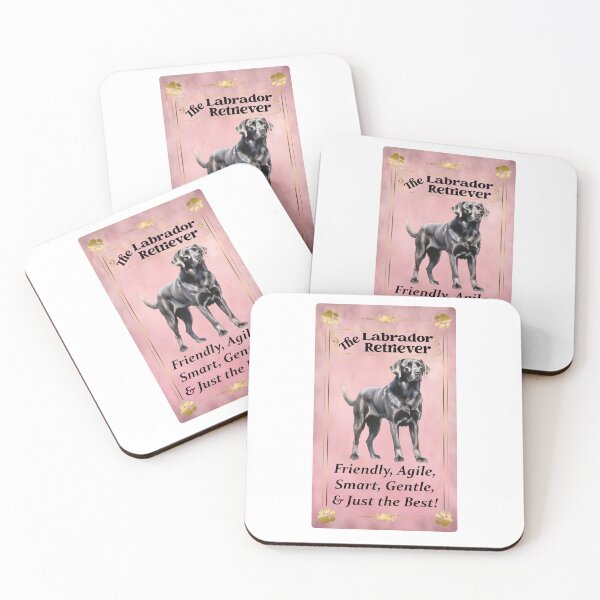 Item preview, Black Labrador Retriever Tarot Card pink background designed and sold by hotfromaz.