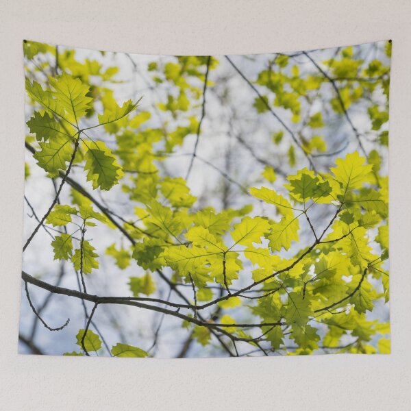 Item preview, Fresh Green Filigree of Spring - Oak Leaves and Branches designed and sold by Georgia Mizuleva.