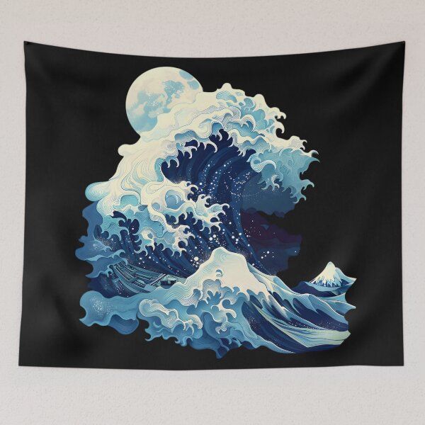 Item preview, Ocean Waves: Minimalist Fluid Art designed and sold by AI-Only Creations.