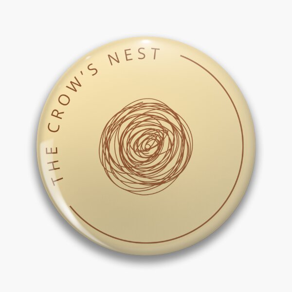 Artikelvorschau, Das einfache Logo von The Crow's Nest – invertiert entworfen und verkauft von LiTCN.