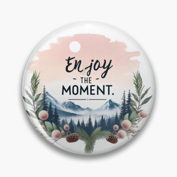 Item preview, Enjoy The Moment  Quote Pastel Color View  designed and sold by Nanthanon.