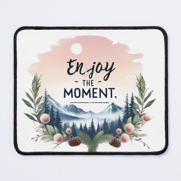 Item preview, Enjoy The Moment Quote Pastel Color View designed and sold by Nanthanon.