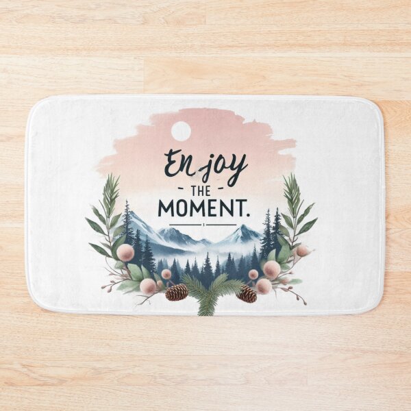 Item preview, Enjoy The Moment  Quote Pastel Color View  designed and sold by Nanthanon.