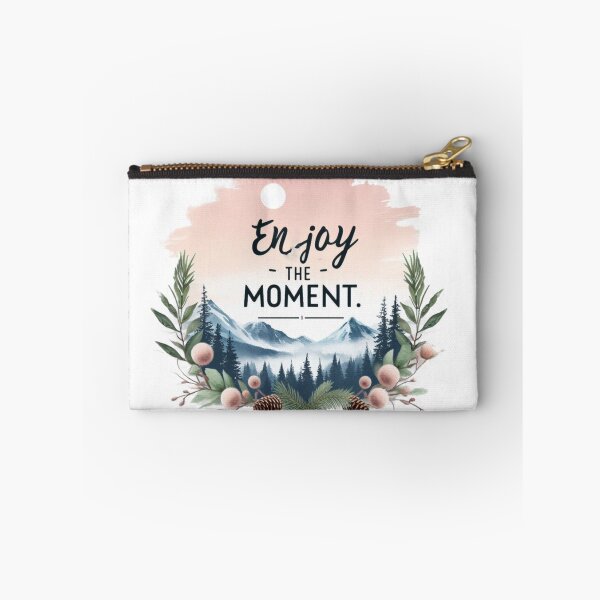 Item preview, Enjoy The Moment  Quote Pastel Color View  designed and sold by Nanthanon.