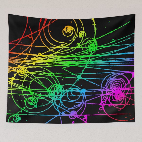 Item preview, Particle tracks (rainbow) designed and sold by Top Quark Design.