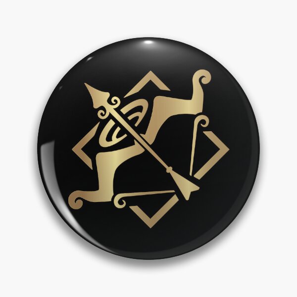 Item preview, Aloy Genshin Impact Character Gold Symbol designed and sold by Kubala Designs.