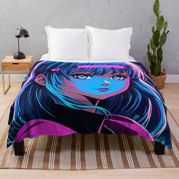 Item preview, Anime blue city lights designed and sold by AdultAnime.