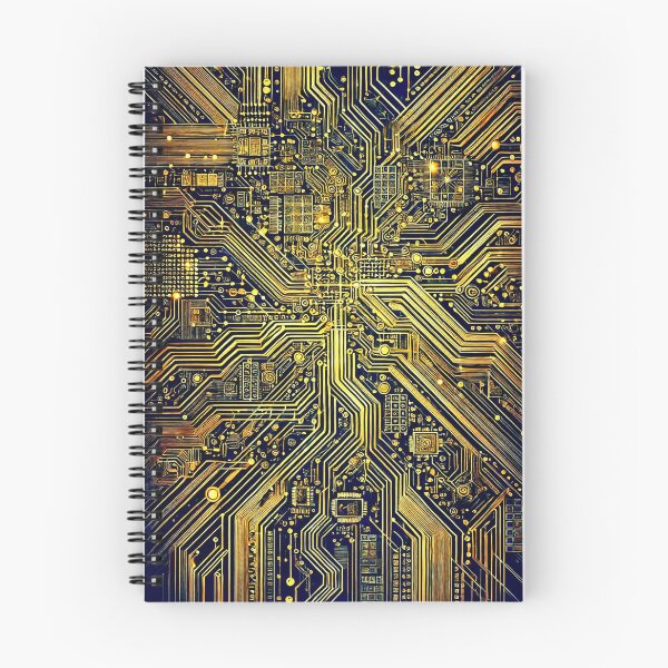 Item preview, Technological Symphony: A Journey to the Heart of the Golden Circuit designed and sold by Marinaso.