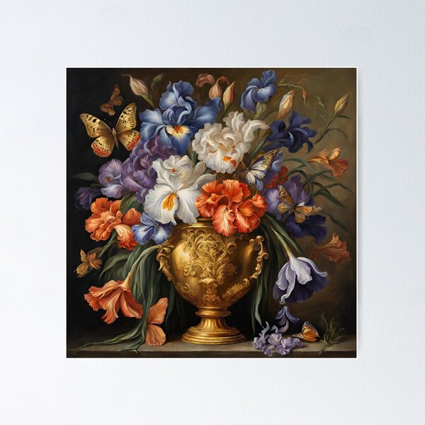 Item preview, Antique flowers designed and sold by AI  © ZORIANA.