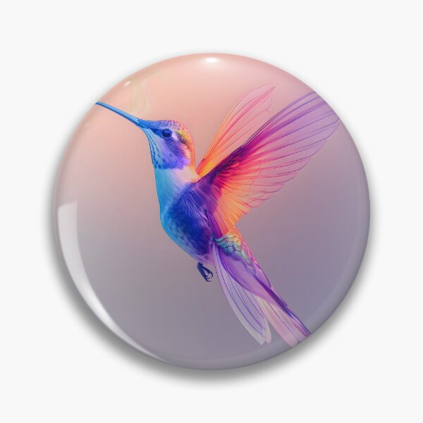 Item preview, Grace in Flight: Minimalist Hummingbird Art designed and sold by AI-Only Creations.