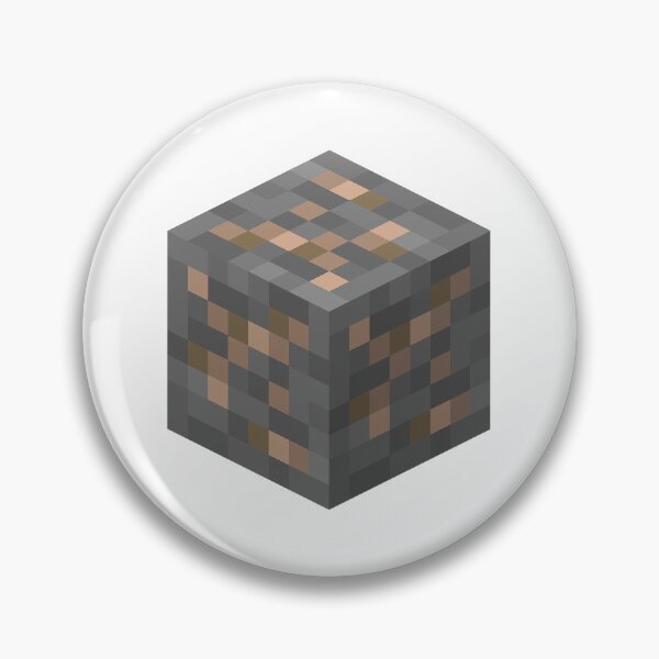 Item preview, Iron Ore Minecraft Block Icon designed and sold by Gamify Store.