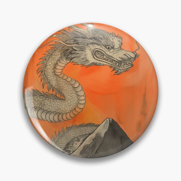 Item preview, Japanese Dragon Painting on Rice Paper designed and sold by SpoonToonCnt.
