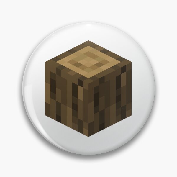 Item preview, Oak Log Minecraft Block Icon designed and sold by Gamify Store.