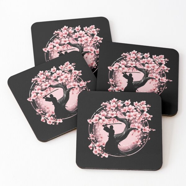 Item preview, Samurai training under a blooming cherry tree designed and sold by Aquillashop.