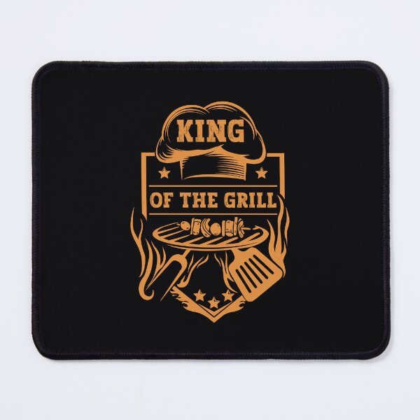Item preview, KING OF THE GRILL Funny Barbeque Humor, Kitchen Quote, Grill Master vibe humour, Grilling and Barbeque Season, Summer Barbeque Outdoor Party Chef Quote designed and sold by zenturtlemerch.