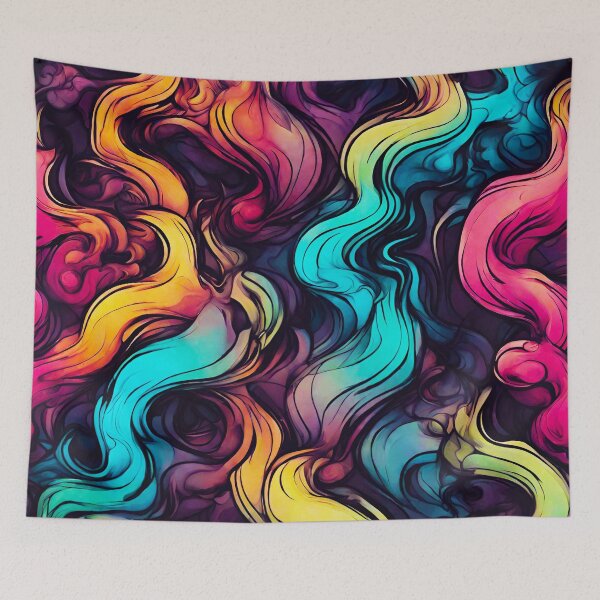 Item preview, Radiant Colorful Smoke Textile Patterns 2 designed and sold by Tom-Johnson.