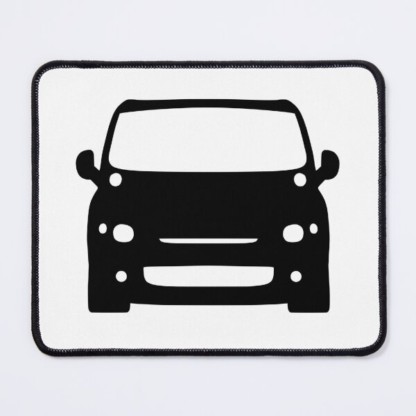 Item preview, Fiat Multipla 1998-2004 Black silhouette designed and sold by EdimDesign.