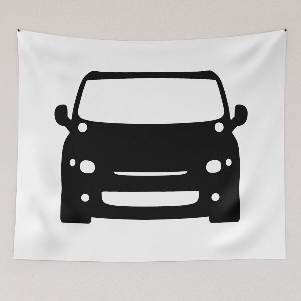Item preview, Fiat Multipla 1998-2004 Black silhouette designed and sold by EdimDesign.