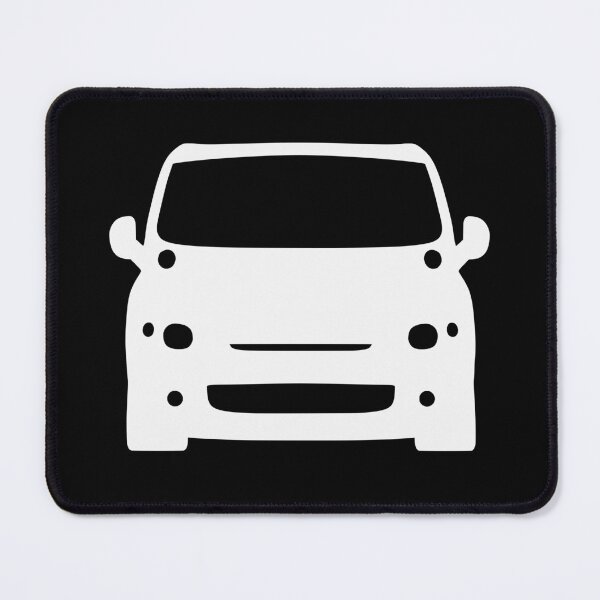 Item preview, Fiat Multipla 1998-2004 white silhouette designed and sold by EdimDesign.
