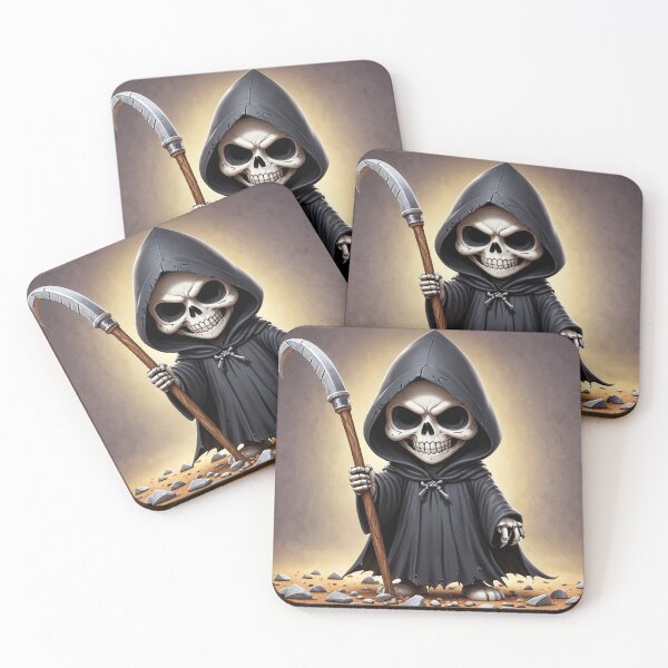 Item preview, Adorable Grim Reaper designed and sold by NerdscapeDC.