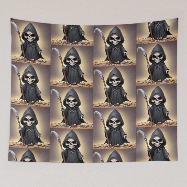 Item preview, Adorable Grim Reaper designed and sold by NerdscapeDC.