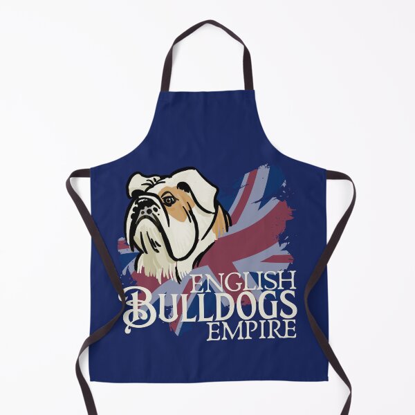 Artikelvorschau, Britische Bulldogge Gesicht über einer Dorn-UK-Flagge entworfen und verkauft von CreateForDogs.