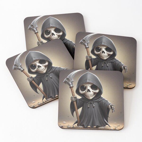 Item preview, Adorable Grim Reaper designed and sold by NerdscapeDC.