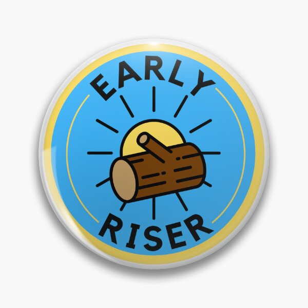 Item preview, Early Riser | Camp Morningwood Badge designed and sold by renrenrenrenren.