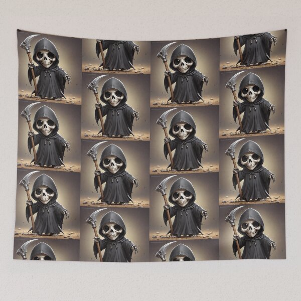 Item preview, Adorable Grim Reaper designed and sold by NerdscapeDC.