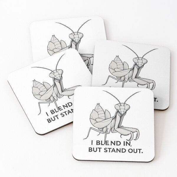 Item preview, I blend in, but stand out.-Green Mantis designed and sold by Blink Art Studio.