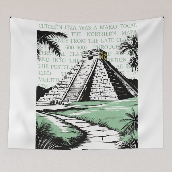 Item preview, Vintage  Chichén Itzá Design sketch by CallisC Arts ⭐⭐⭐⭐⭐ designed and sold by CallisC-Arts.